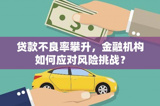 敦煌贷款不良率攀升，金融机构如何应对风险挑战？