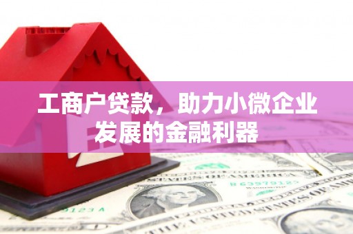 敦煌工商户贷款，助力小微企业发展的金融利器