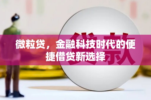 敦煌微粒贷，金融科技时代的便捷借贷新选择
