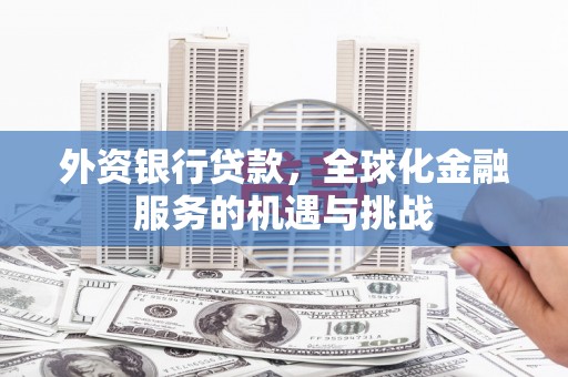 敦煌外资银行贷款，全球化金融服务的机遇与挑战